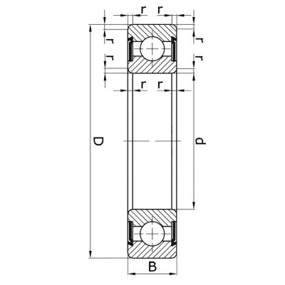 ПОДШИПНИК 6203 2Z FAG 